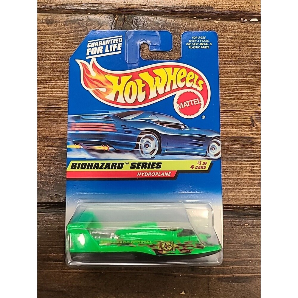 Vintage NOS Hot Wheels 1997 Biohazard Series Hydroplane - 1 of 4 -  #717